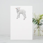 Little Lamb Stationery Briefpapier (Staand voorkant)