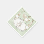 Little Lamb Toys Baby shower Papieren servetten (Hoek)