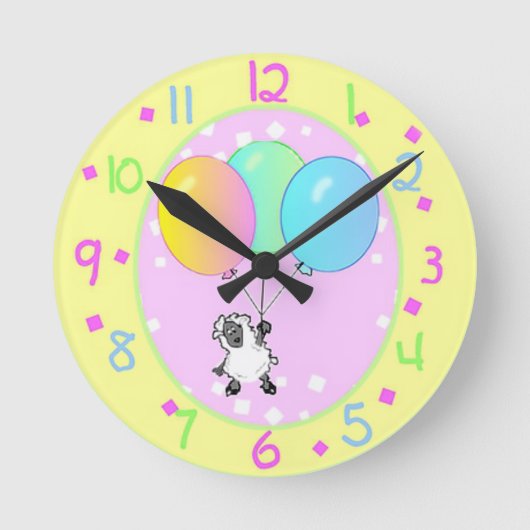 Little Lamb Wall klok (Voorkant)