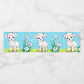 Little Lamb Waterfles Etiket (Enkel label)