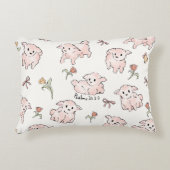 Little Lamb White Accent Kussen (Voorkant)