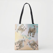 Little Lambs Knitting Life Yarn or Project Bag Tote Bag (Voorkant)