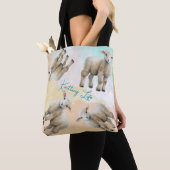 Little Lambs Knitting Life Yarn or Project Bag Tote Bag (Dichtbij)