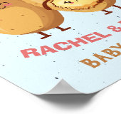 Little Latke Baby shower Welkomstbord Poster (Hoek)