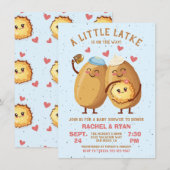 Little Latke Chanoeka Baby Meisje Douche Kaart (Voorkant / Achterkant)