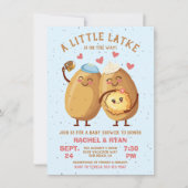 Little Latke Chanoeka Baby Meisje Douche Kaart (Voorkant)