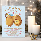 Little Latke Hanukkah Baby shower Kaart