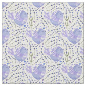 Little Lavender Bird on Spring Background Stof (Swatch)