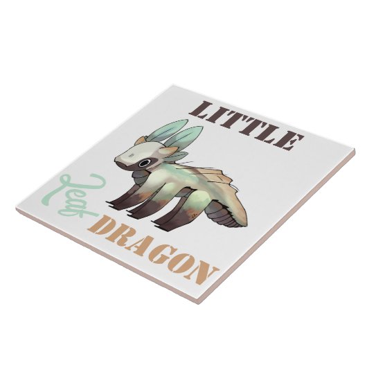 Little leaf Dragon Tegeltje (Zijkant)