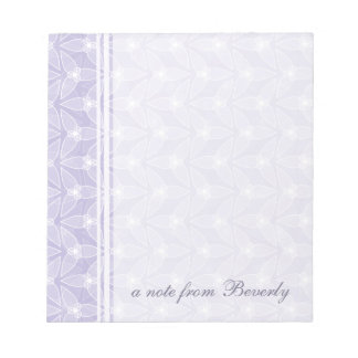 Little Leaf Personalized Notitieblok - Periwinkle