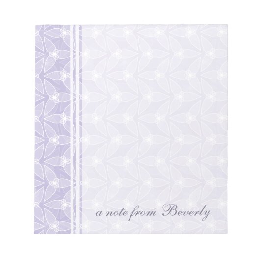 Little Leaf Personalized Notitieblok - Periwinkle (Voorkant)
