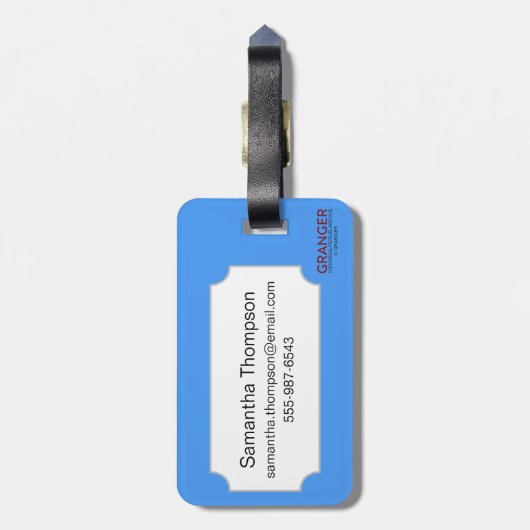 Little League Baseball Bagagelabel (Achterkant verticaal)