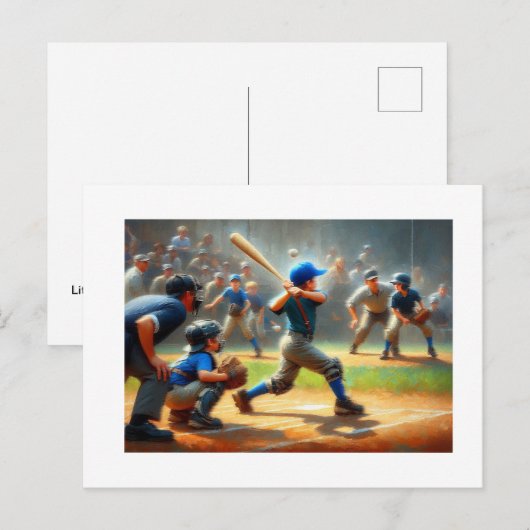 Little League Baseball, Briefkaart (Voorkant / Achterkant)