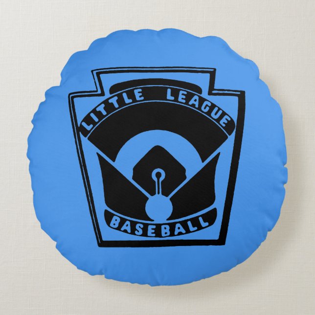 Little League Baseball Rond Kussen (Voorkant)