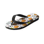 Little League Sportballen Kleurrijke Kinder Plezie Kinder Teenslippers (Schuin)