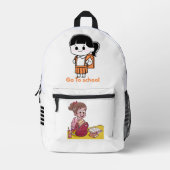 Little Learner's Companion" Bedrukte Rugzak (Voorkant)