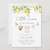 Little Lemon Baby Shower Uitnodiging (Voorkant)