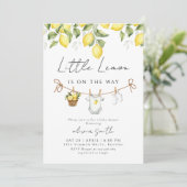 Little Lemon Baby Shower Uitnodiging (Staand voorkant)