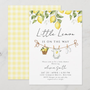 Little Lemon Baby Shower Uitnodiging