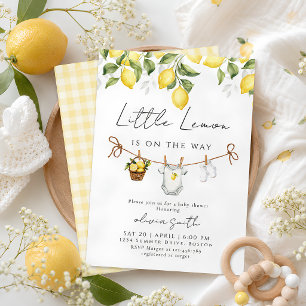 Little Lemon Baby Shower Uitnodiging