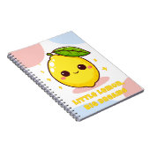 Little Lemon Big Dreams Kawaii Lemon Notitieboek (Rechterzijde)