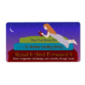 Little Lending Library Bookplaat Etiket (Voorkant)