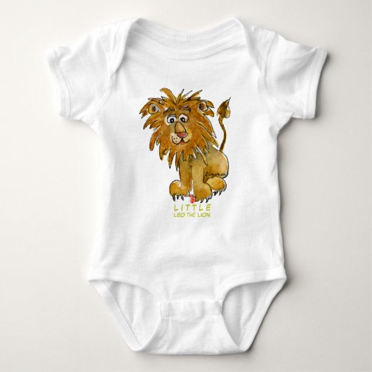 Little Leo the Lion voor baby's Romper (Voorkant)