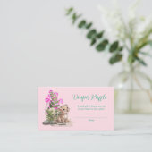 Little Leopard Baby shower Luier Raffle Tickets Informatiekaartje (Staand voorkant)