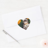 Little Leopard Girl Hart Sticker (Envelop)