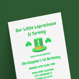 Little Leprechaun 1st Birthday Kaart