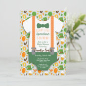 Little Leprechaun Baby shower Kaart (Staand voorkant)