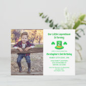 Little Leprechaun Birthday Kaart (Staand voorkant)