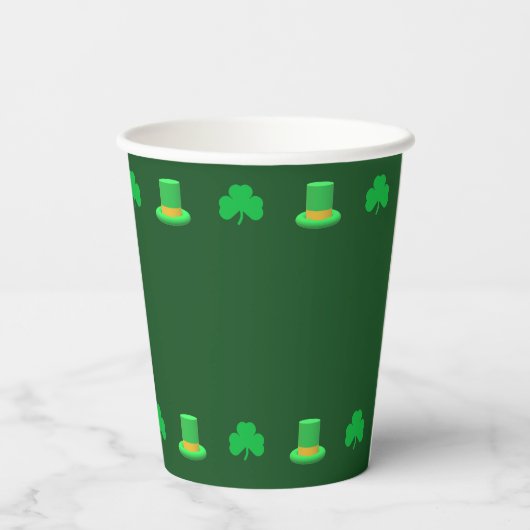 Little Leprechaun Birthday Paper Cups Papieren Bekers (Achterkant)
