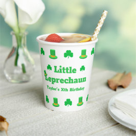 Little Leprechaun Birthday Papieren Bekers