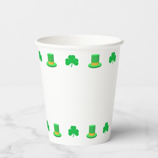 Little Leprechaun Birthday Papieren Bekers (Achterkant)