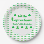 Little Leprechaun Birthday Papieren Bordje (Voorkant)
