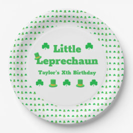 Little Leprechaun Birthday Papieren Bordje