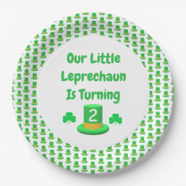 Little Leprechaun Birthday Papieren Bordje