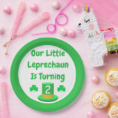 Little Leprechaun Birthday Papieren Bordje (Feest)