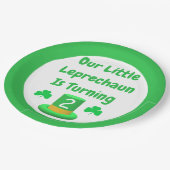 Little Leprechaun Birthday Papieren Bordje (Gekanteld)