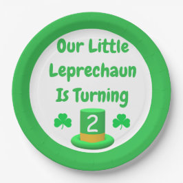 Little Leprechaun Birthday Papieren Bordje