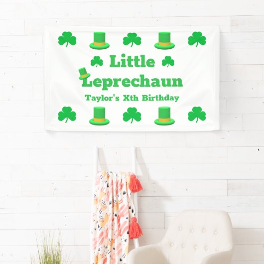 Little Leprechaun Birthday Spandoek (Insitu)