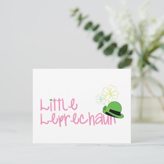 Little Leprechaun Briefkaart (Staand voorkant)