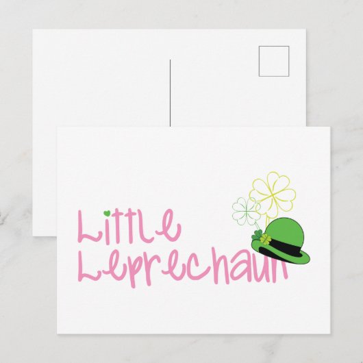 Little Leprechaun Briefkaart (Voorkant / Achterkant)