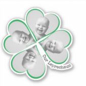 Little Leprechaun Custom Photo St Patricks Day Sticker (Voorkant)