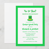 Little Leprechaun Gender onthulling Kaart (Voorkant / Achterkant)