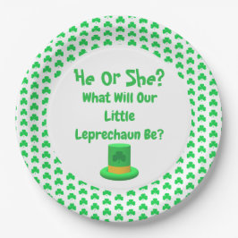 Little Leprechaun Gender onthulling Papieren Bordje