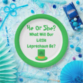 Little Leprechaun Gender onthulling Papieren Bordje (Feest)