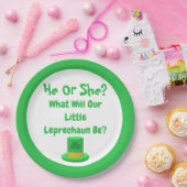 Little Leprechaun Gender onthulling Papieren Bordje (Feest)