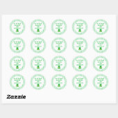 Little Leprechaun Gender onthulling Ronde Sticker (Vel)